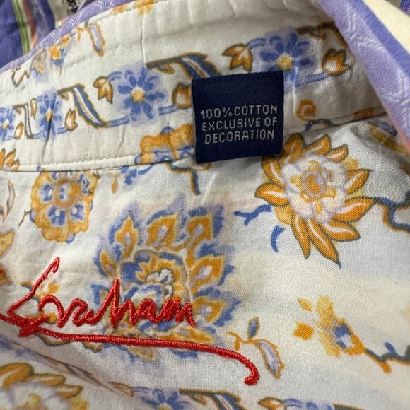 Robert Graham Button Front Shirt Mens Large Striped Long‎ Sleeve TP-3353 - Picture 10 of 12